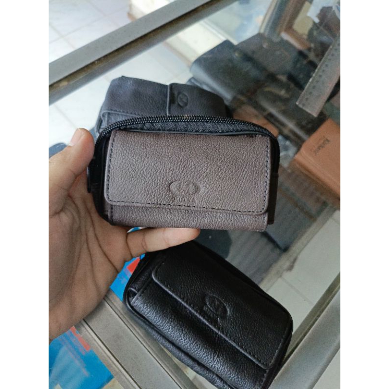 Tas HP Jadul tas hp pinggang kulit asli sarung hp kecil jadul 100 % kulit asli