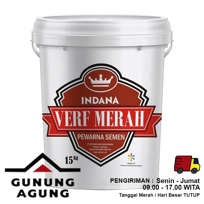 Pewarna Semen Paving Verf Merah Pail 15 kg
