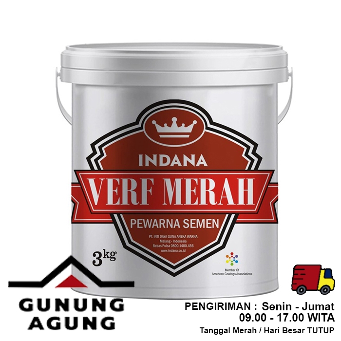 Pewarna Semen Paving Verf Merah Galon 3 kg