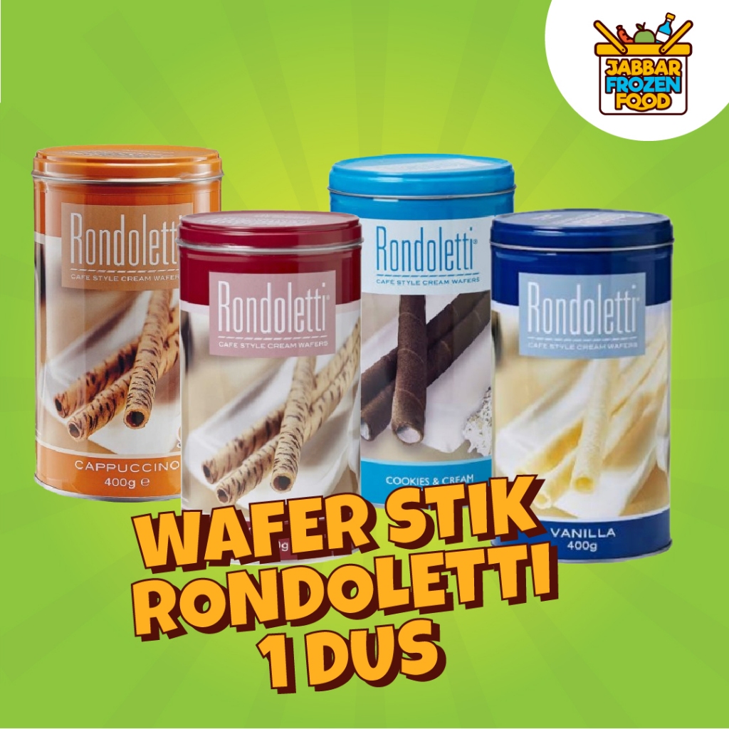 

Wafer Stik RONDOLETTI 1 dus isi 12 kaleng