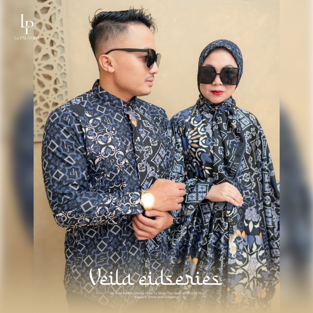 SARIMBIT VEILA EID SERIES  by La PALAMBA( GAMIS+SCRAFT DAN KEMEJA)