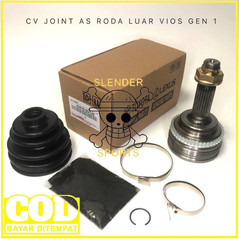 CV JOINT AS RODA LUAR DRIVE SHAFT LUAR VIOS LIMO GEN 1 2003-2006