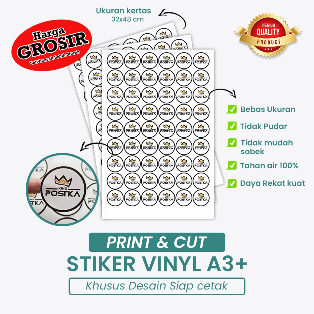 

Print Dan Cutting Stiker Vnyl A3+