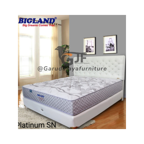 BIGLAND KASUR PLATINUM SERIES WARNA PUTIH / SPRING BED BIGLAND PLATINUM SN