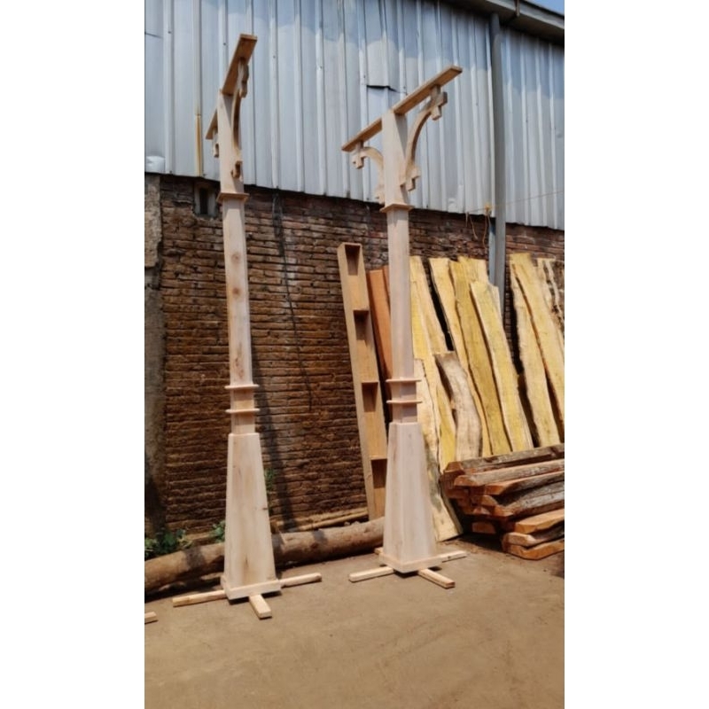 Soko Tiang lampu/Cagak lampu set decorasi pelaminan