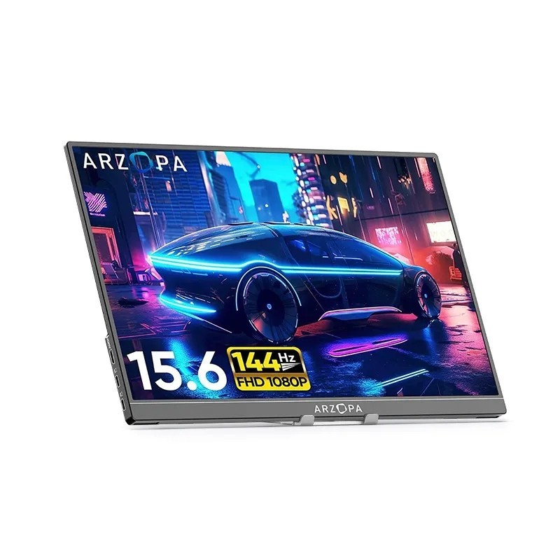 ARZOPA 15.6' 144Hz 1080P FHD Portable Gaming Monitor HDR External Second Screen for Switch