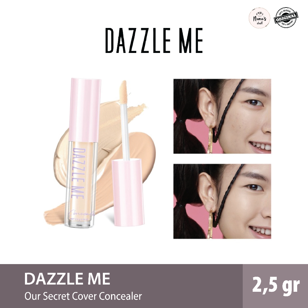 DAZZLE ME Our Secret Cover Concealer - MakeUp Concealer Liquid Makeup Tahan Lama Matte