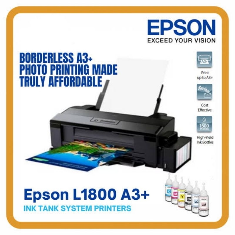 (Bekas/Second Like New) Epson L1800 A3+ Photo Printer