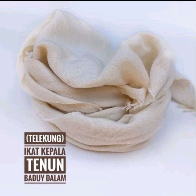(Telekung) Iket kepala Tenun Suku Baduy Dalam
