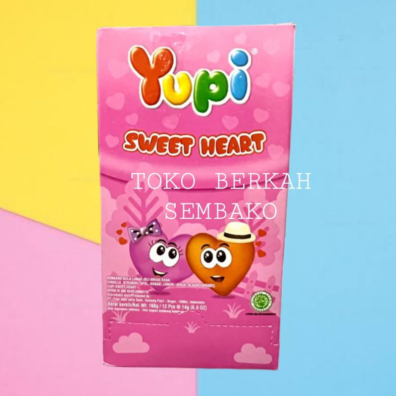 

YUPI Sweet Heart Permen Yupi 144gr Isi 12pcs -1 BOX