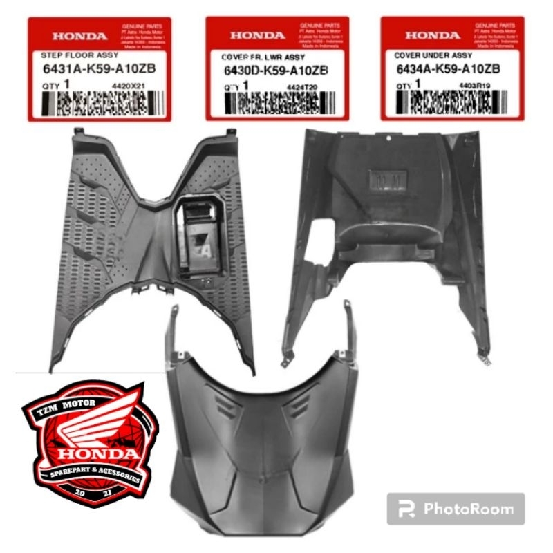 6434A-K59-A10ZB 6431A-K59-A10ZB 6430D-K59-A10ZB Dek atas pijakan dek bawah kolong dek paru Vario 125