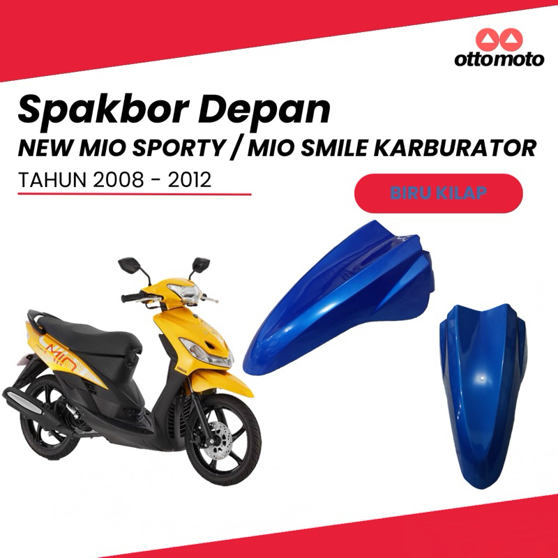 SPAKBOR DEPAN BIRU TERANG MIO NEW SPORTY MIO SMILE KARBURATOR 2008 - 2012