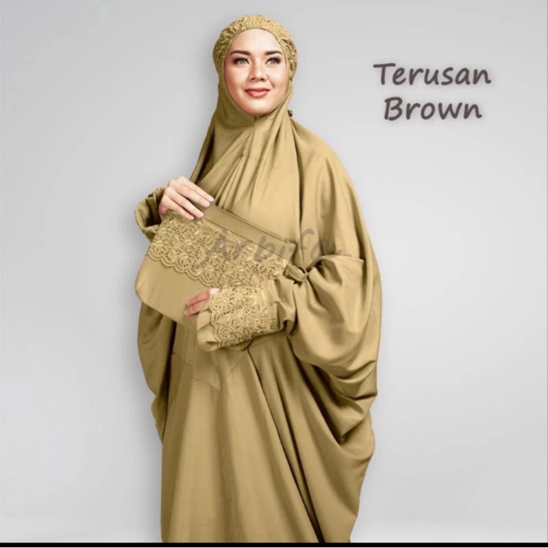 MUKENA DEWASA TERUSAN POLOS KATUN MIKRO PREMIUM KHADIJAH