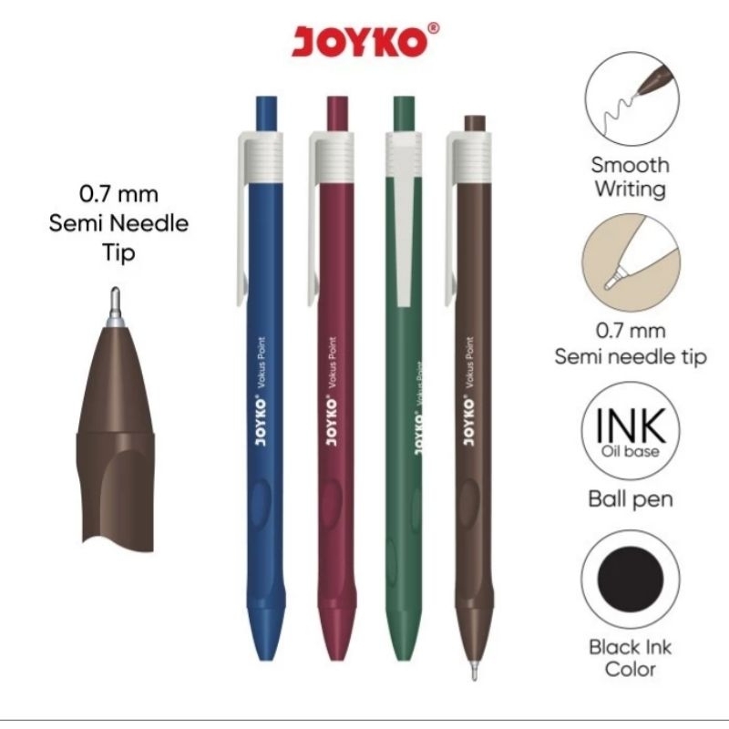 

PULPEN 376 VOKUS JOYKO/0.7/HITAM/SATUAN