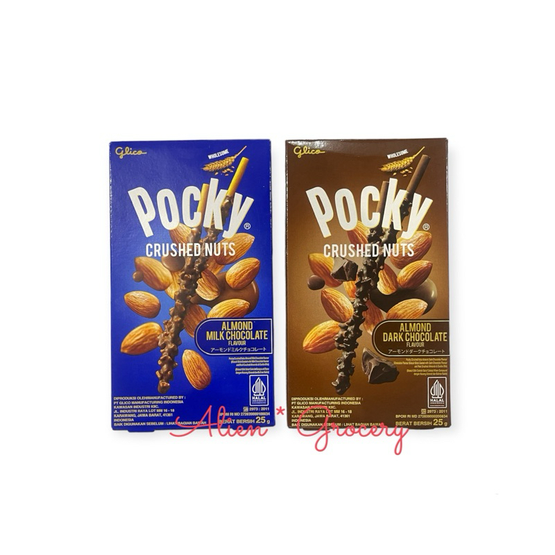 

POCKY Almond Milk Dark Chocolate Crushed Nut 25gr