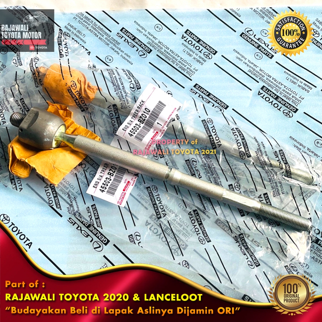 Long Tie Rod Avanza & Xenia 2004-2015 Kiri Kanan End Tierod New Original Toyota 45503-BZ010** & 4550