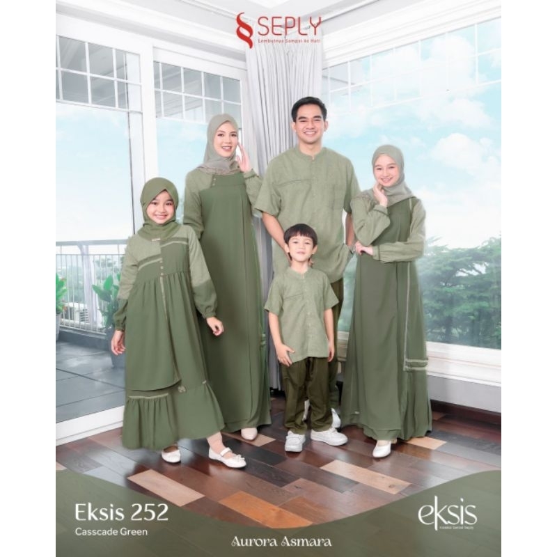 TERMURAH | BEST SELLER | SARIMBIT SET COUPLE KELUARGA EKSIS 252 CASSADE GREENN BY SEPLY | MEYRA 252 