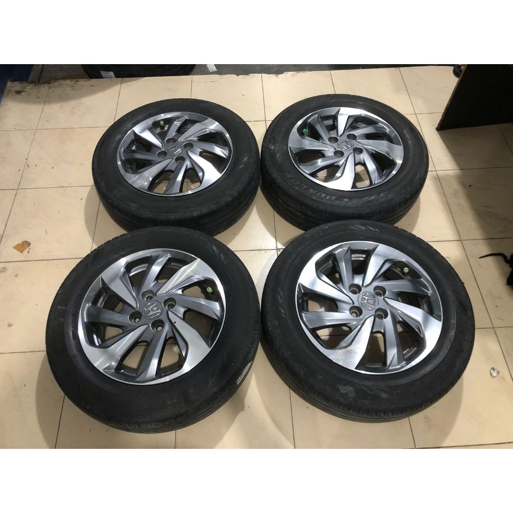 VELG  MOBIL BEKAS ORIGINAL STD MOBILIO RS R15X5,5 4X100 ET53G/P +BAN DUNLOP 185 65 R15