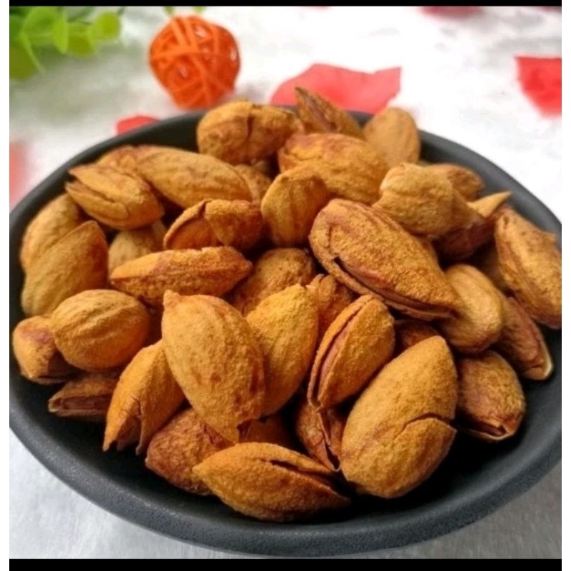 

Kacang Almond Roasted Arab Milk kemasan 1kg--500gr /Kacang Almond Panggang oleh oleh haji