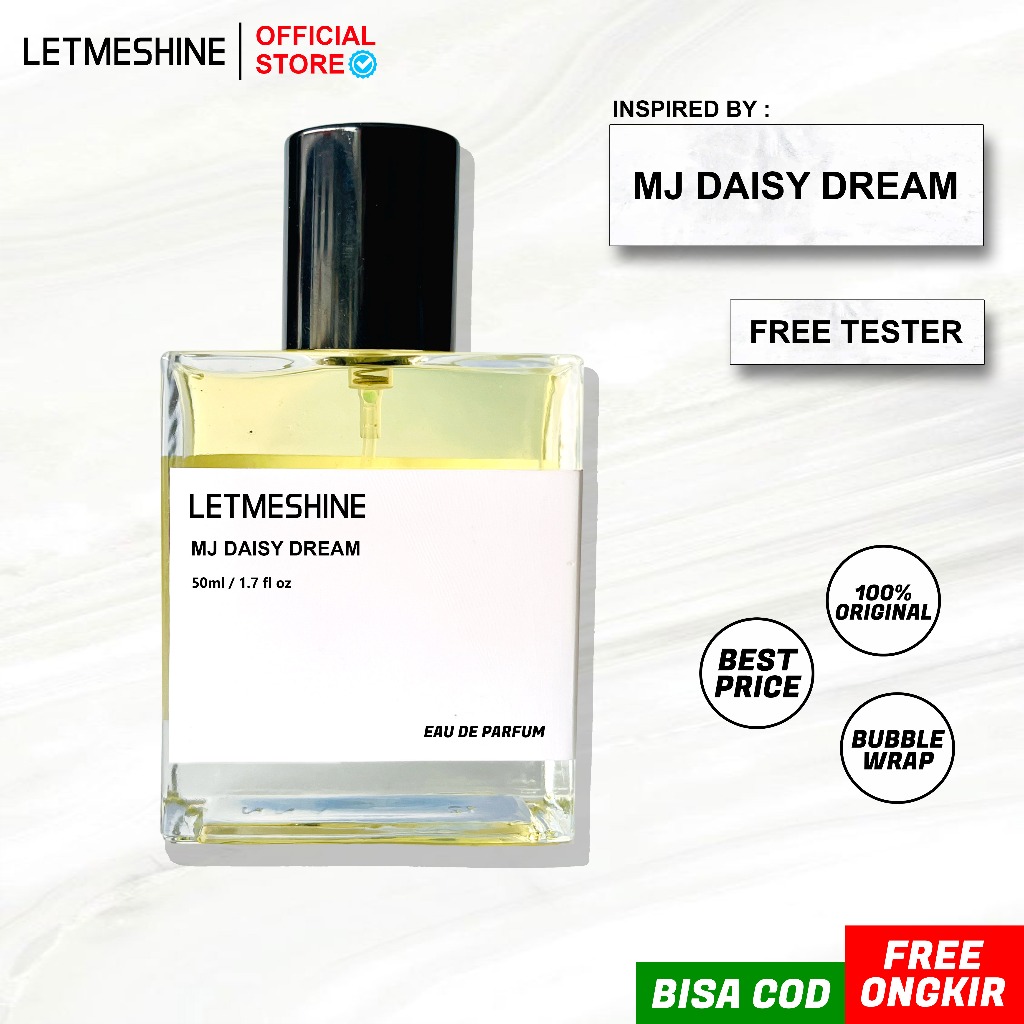 Letmeshine - Parfum Wanita Pria Unisex Tahan Lama Aroma Lembut Elegan Inspired By MJ DAISY DREAM| Fr