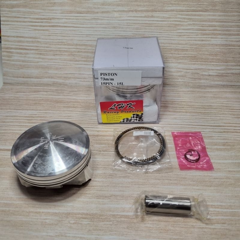 Piston Seher LHK 73 73mm Pin Pen 15 Set Ring Piston Seher Original LHK Thailand 
