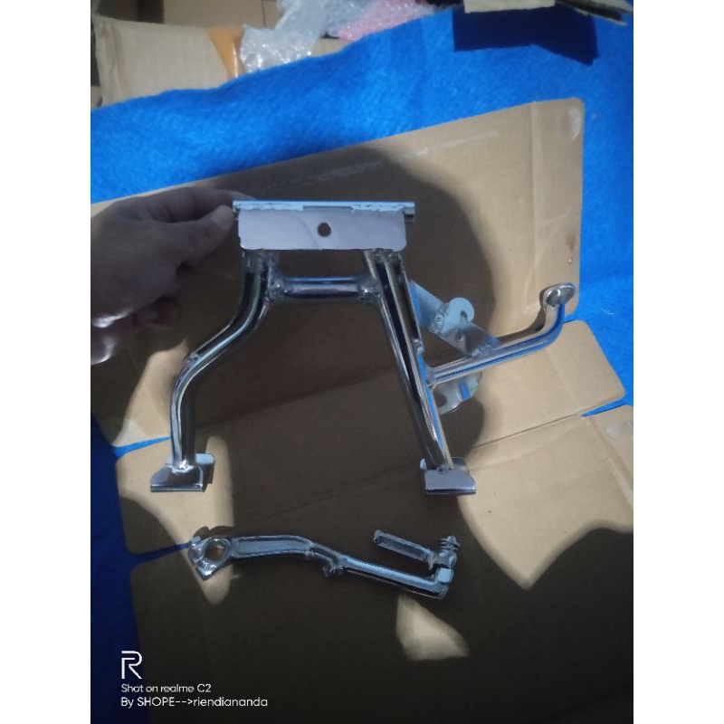 STANDARD TENGAH CHROME KHUSUS RING 17 KARBU  VARIO 110 KARBU SCOOPY KARBU & BEAT KARBU (COCOK YG SUD