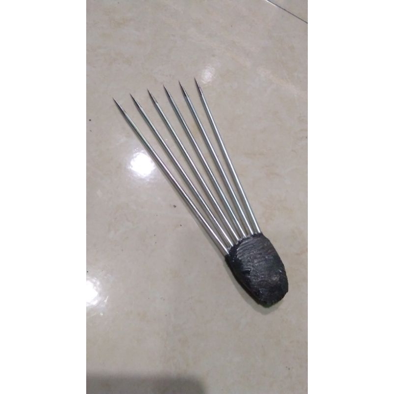 tombak ikan, payal iwak, serampang 6 prong.