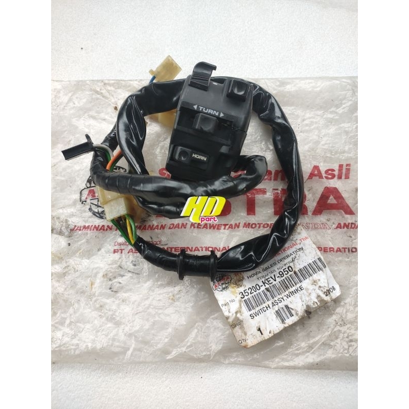 Saklar sakelar Holder tombol SWITCH WINKER kiri Honda Supra X XX V old NF 100 lama Original Astra 35