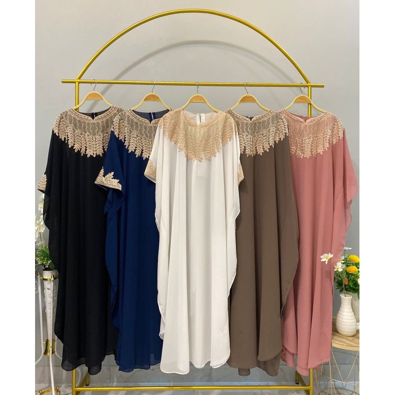 Kaftan model daun kaftan pesta kaftan kondangan kaftan best seller 2024