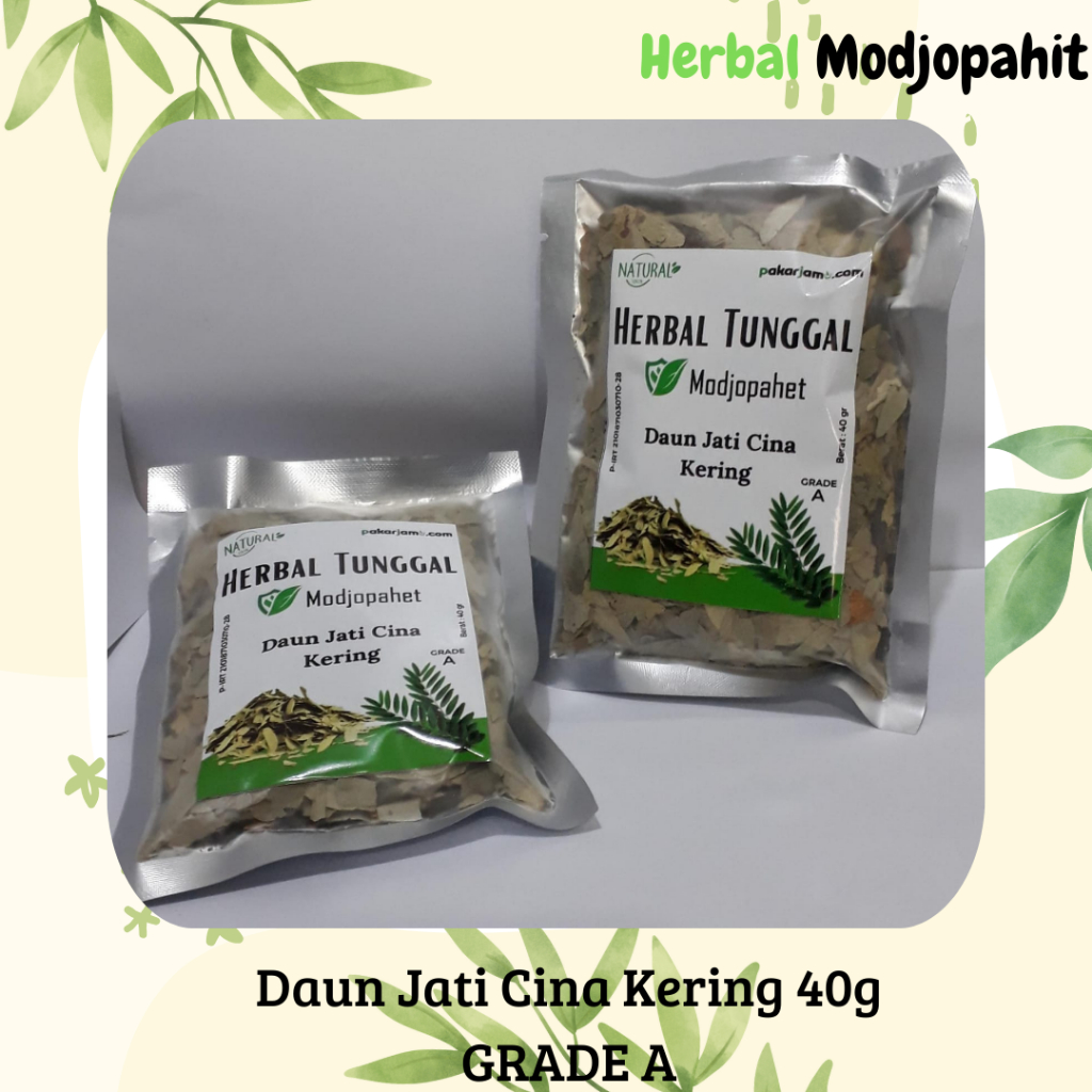

Herbal Tunggal Pakarjamu, Daun Jati Cina isi 40 gr GRADE A Herbal Modjopahit