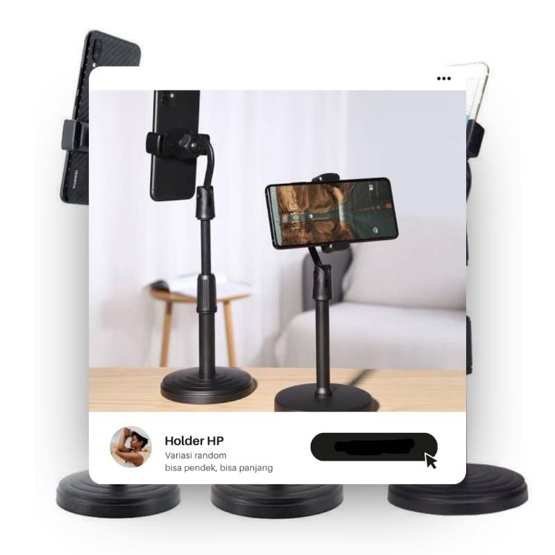 Holder HP Meja Stand Jepit