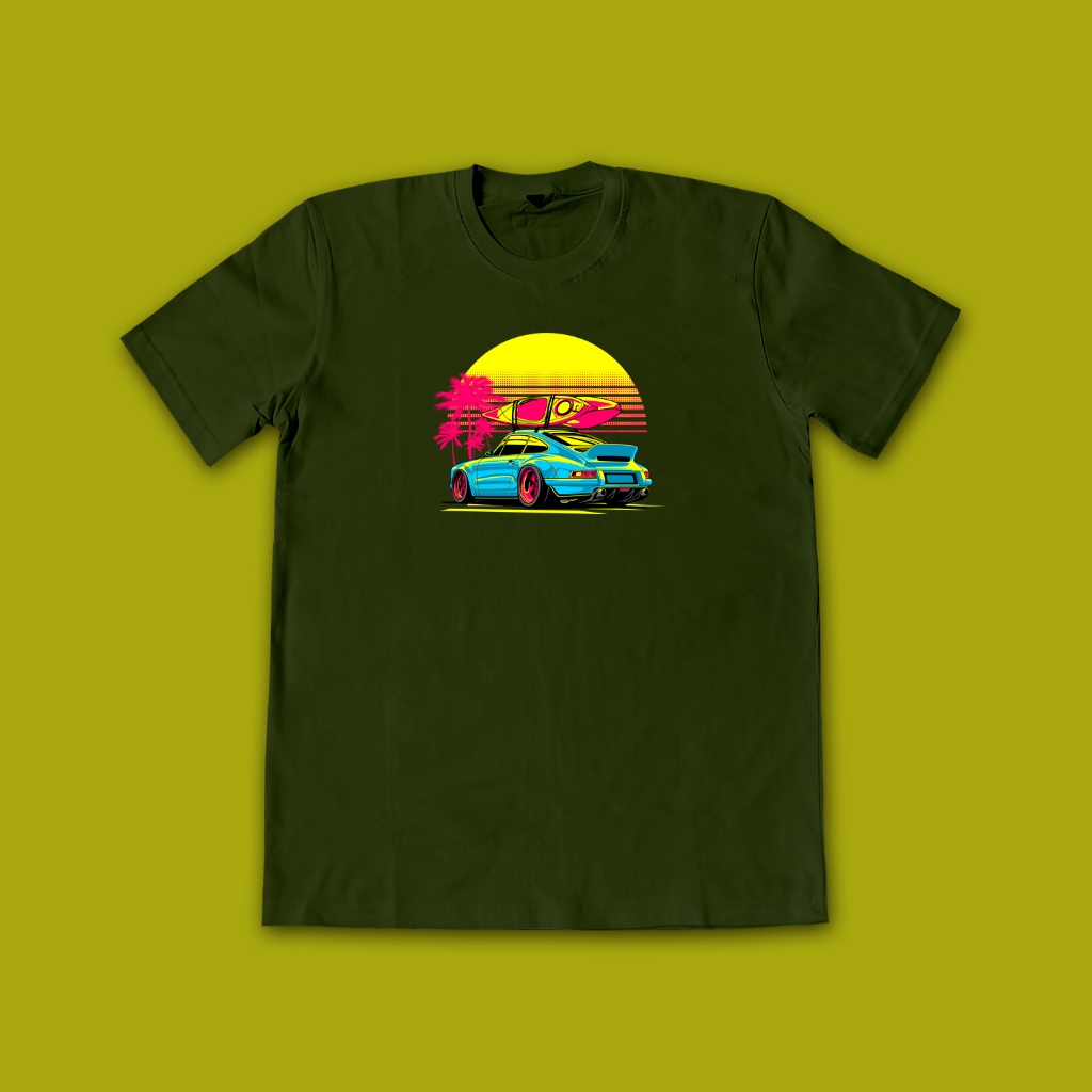 Kaos Mobil Sport Otomotif Singer Porsche