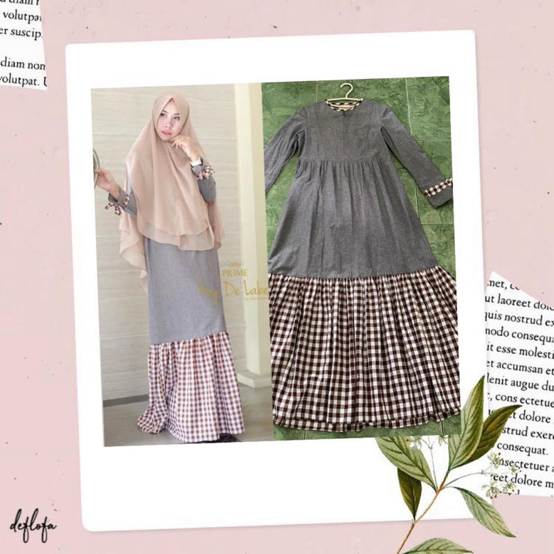 Preloved Olla Daily Dress in Brown by ys signature / Dress Kotak-Kotak / Gingham Dress