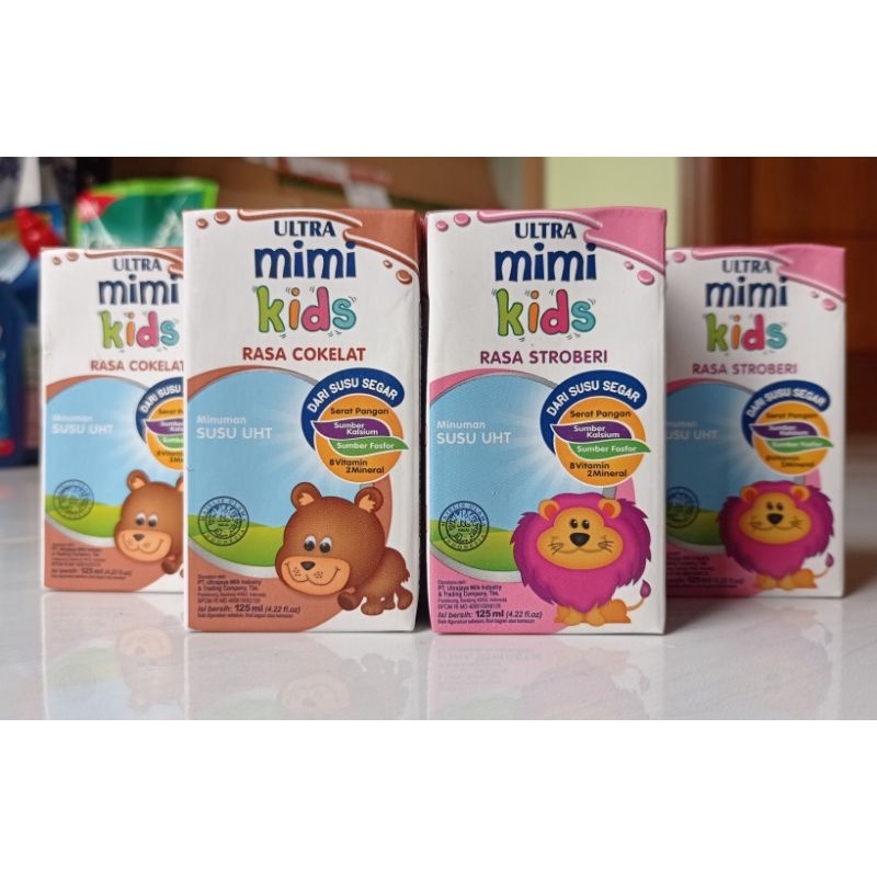 

Susu Kotak UHT Ultra Mimi Coklat Strawberry Vanila 125ML