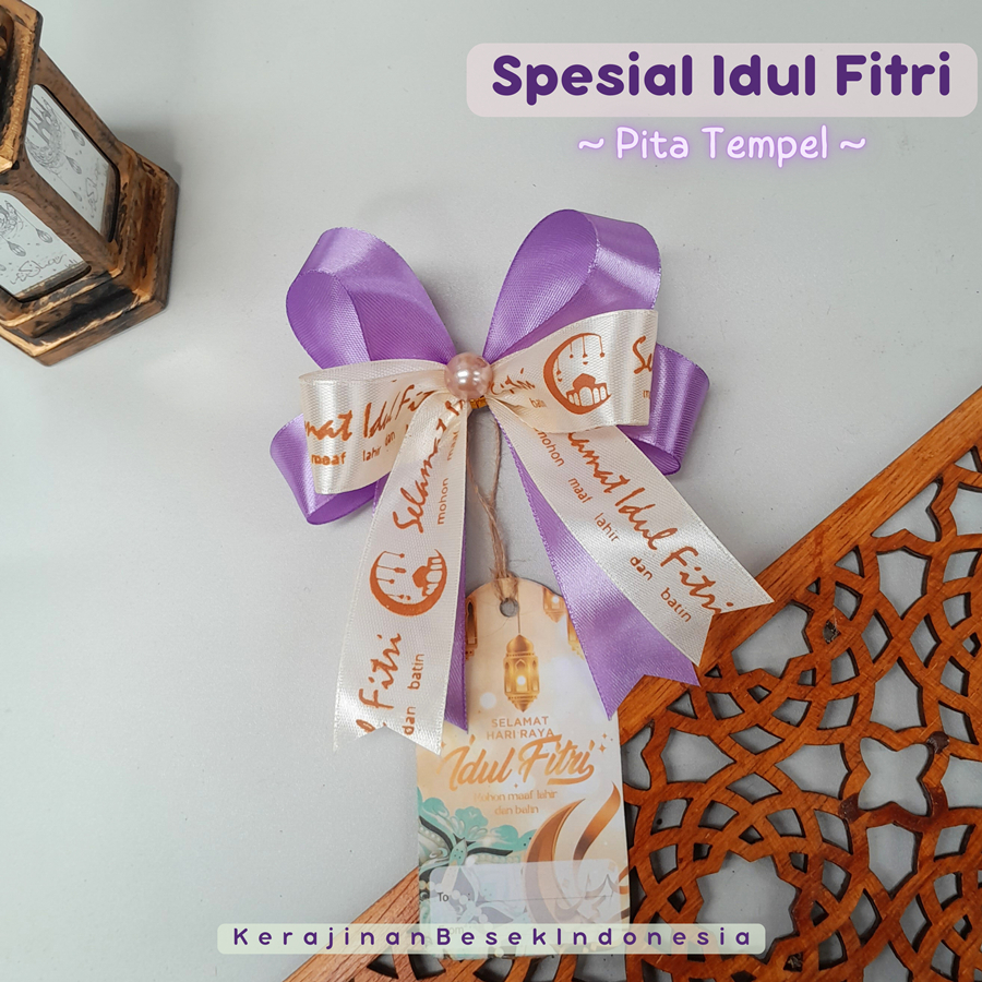 

PITA TEMPEL SIAP PAKAI LEBARAN 2024 FREE HANG TAG HAMPERS LEBARAN