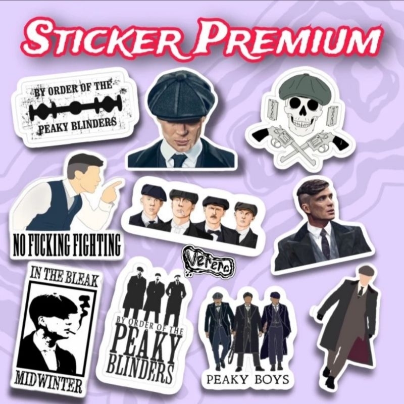 Sticker Peaky Blinders Thomas Shelby Pack 10pcs Premium Waterproof