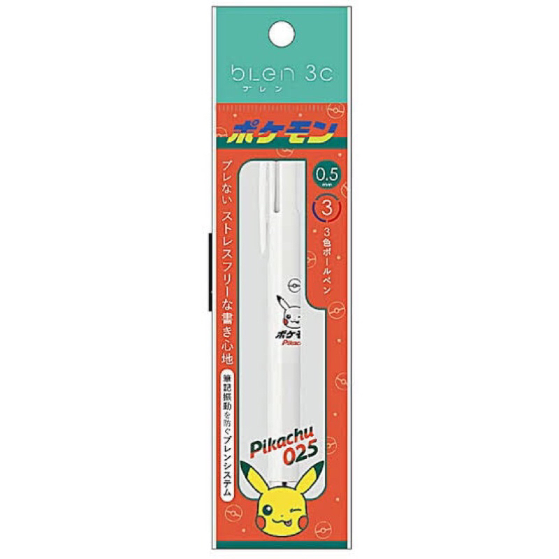 

Zebra BLEN 3C by Nendo Pikachu Pokemon 3 Color Multi Pen 0.7 0.5 mm Ballpoint Original