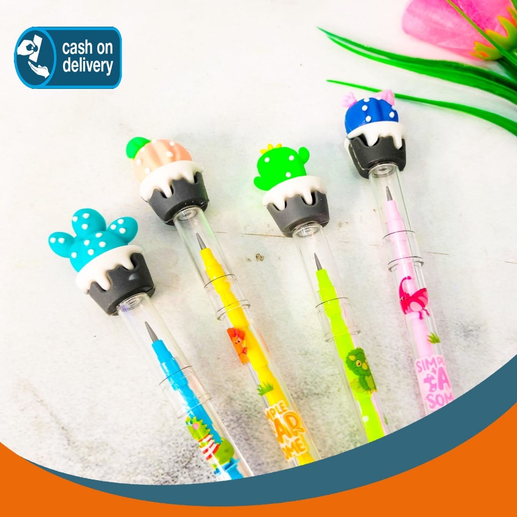 

PENSIL SUSUN KAKTUS PS-1201 BENSIA PELURU REFILL BISA ISI ULANG KARAKTER UNIK MURAH PENCIL ALAT TULIS KANTOR SEKOLAH MURAH TERMURAH COD