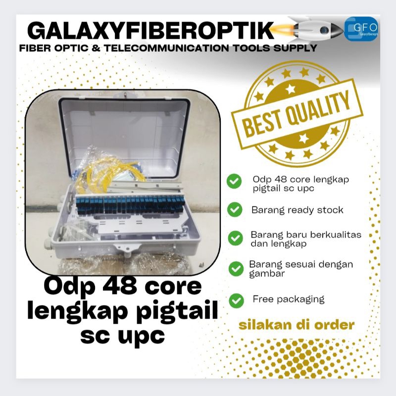 odp 48 core lengkal pigtail sc upc/odp 48 core