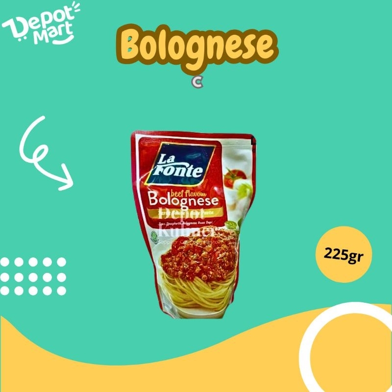 

DepotMart La Fonte Bolognese Sauce Chicken Flavour / Chicken Saus Pasta 290G