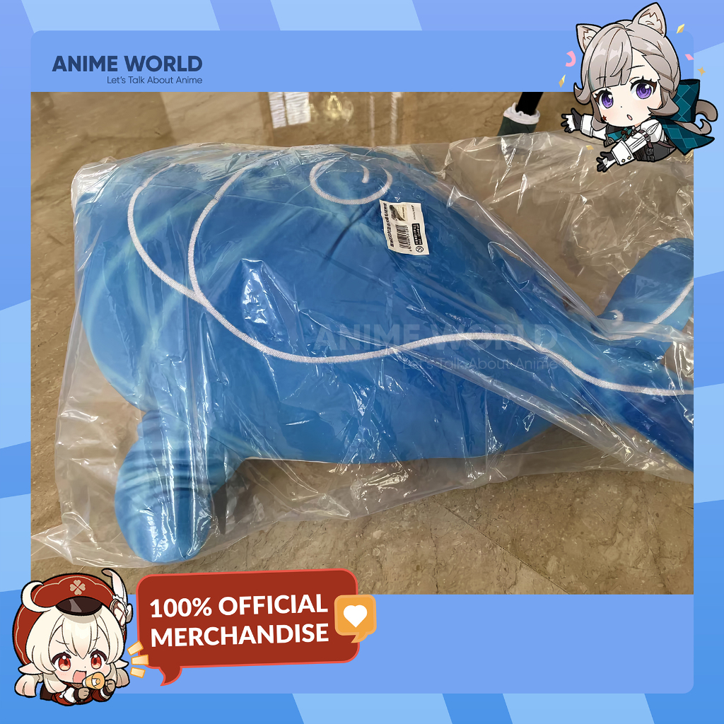 Childe / Tartaglia Whale Monoceros Caeli Series Big Plush Pillow - Bantal Boneka Childe Tartaglia Ge