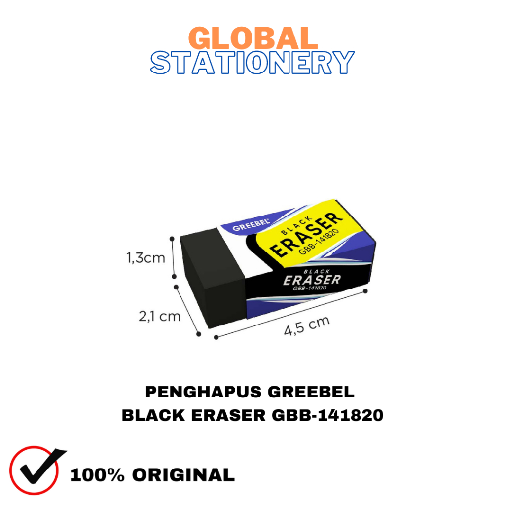 

PENGHAPUS GREEBEL HITAM BLACK ERASER - GBB 141820