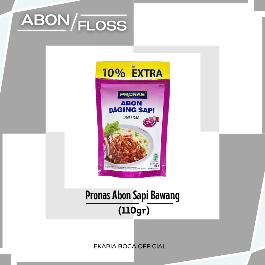 

FLOSS | PRONAS ABON DAGING SAPI POUCH | PRONAS ABON SAPI 110GR