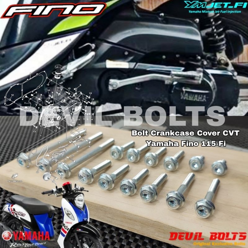 Baut Crankcase Cover CVT Yamaha Fino 115 Fi (Mode Two Keys)