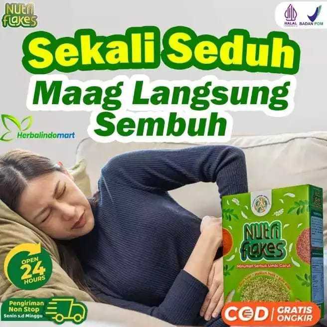 

NUTRIFLAKES - SEREAL UMBI GARUT AMPUH ATASI ASAM LAMBUNG MAAG DAN GERD