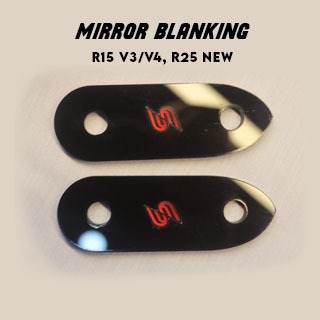 Cover Tutup Spion/Mirror Blanking Yamaha R15 V3 R15 V4 & R25 new