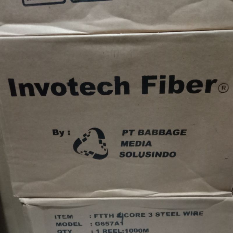 Invotech Dropcore Fiber Optic 1 Core 3 Seling - 2 Core 3 Seling - 4 Core 3 Seling 1000M/1KM
