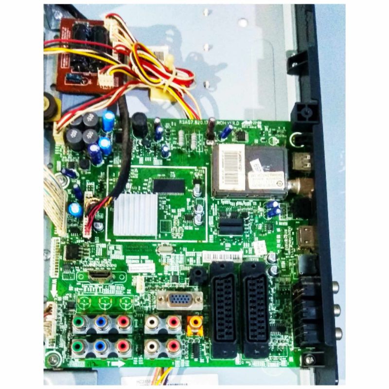 MB mainboard dan PSU TV Polytron PLM 32B51
