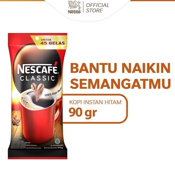 

JJY269 Ready Stok NESCAFE CLASSIC Kopi Instan Sachet Bag 9gr