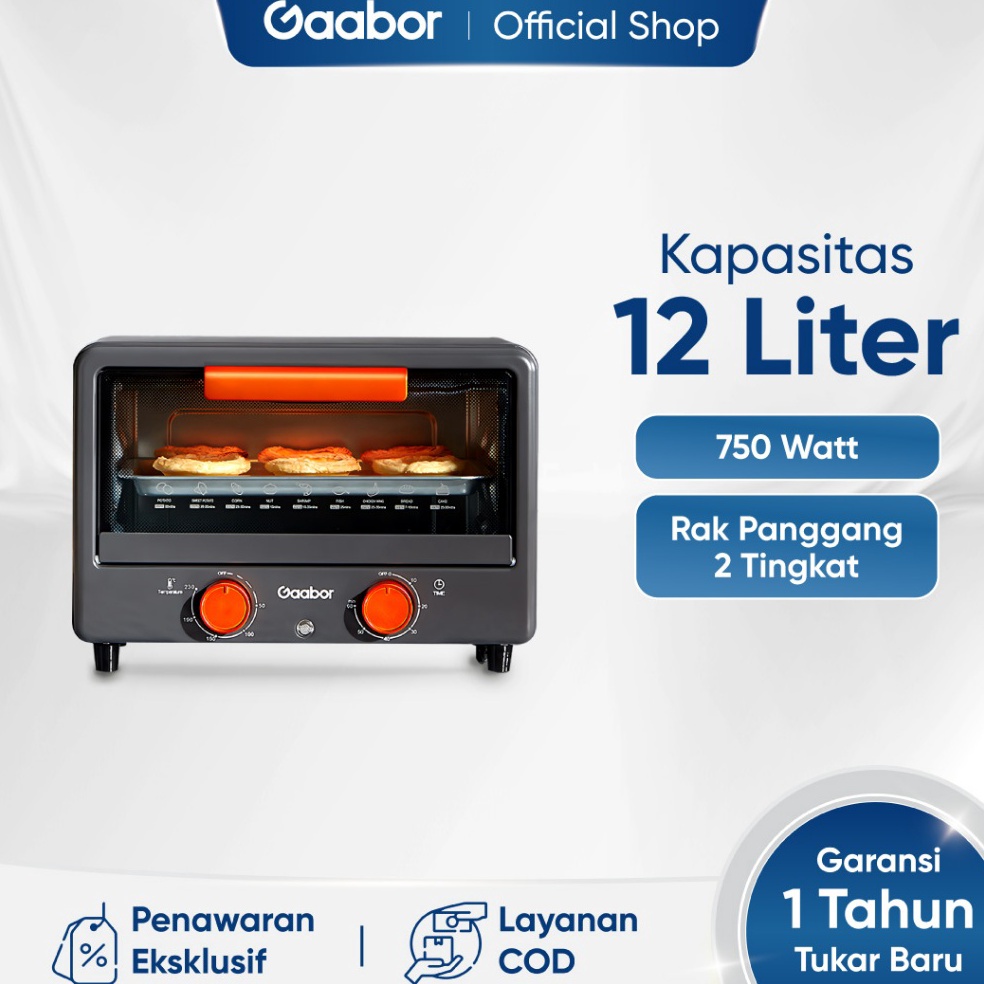LARIS MANIS PROMO ONGKIR Gaabor Mini Oven Retro Design Listrik Alat Dapur Electric Multifunction Pen